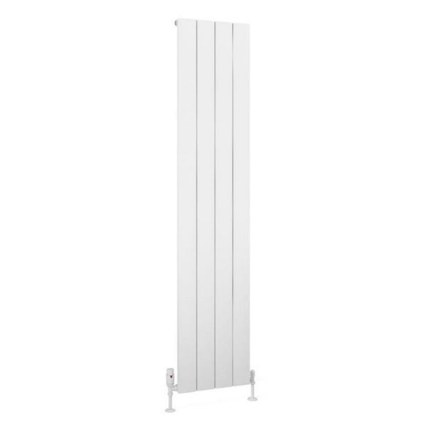 Eastbrook Charlton 1800 x 375 Matt White Aluminium Designer Radiator