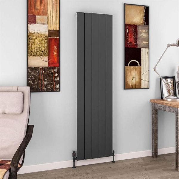 Eastbrook Charlton 1800 x 470 Matt Anthracite Aluminium Designer Radiator #2