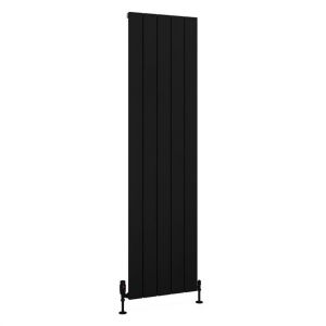 Eastbrook Charlton 1800 x 470 Matt Black Aluminium Designer Radiator