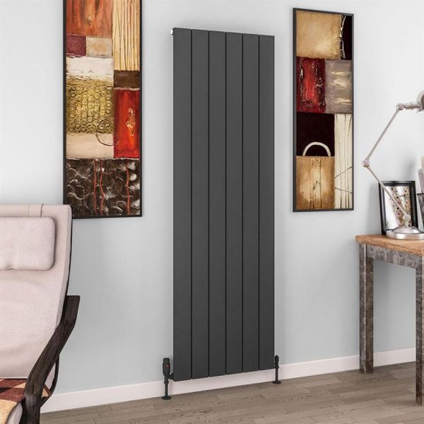 Eastbrook Charlton 1800 x 565 Matt Anthracite Aluminium Designer Radiator #2