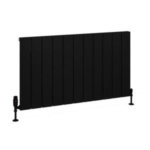 Eastbrook Charlton 600 x 1040 Matt Black Aluminium Designer Radiator