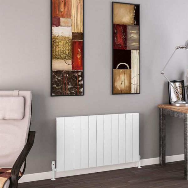 Eastbrook Charlton 600 x 1040 Matt White Aluminium Designer Radiator #2