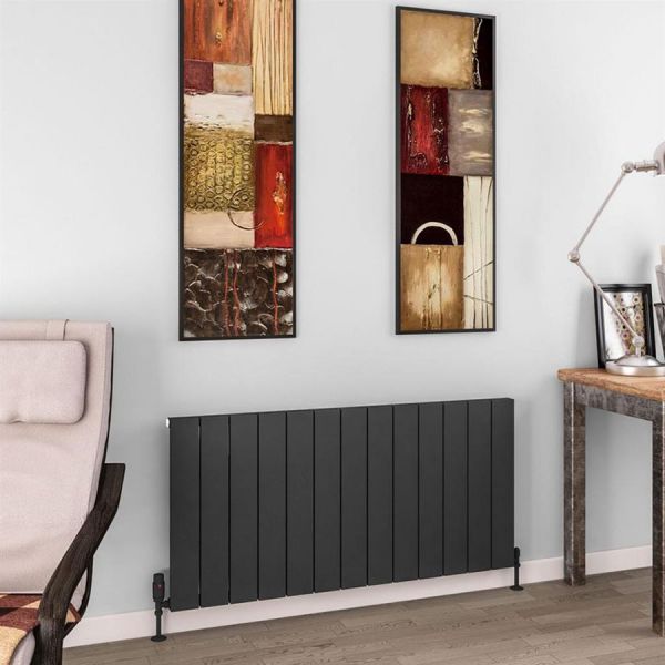 Eastbrook Charlton 600 x 1230 Matt Anthracite Aluminium Designer Radiator #2