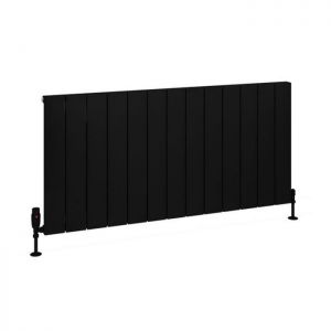 Eastbrook Charlton 600 x 1230 Matt Black Aluminium Designer Radiator