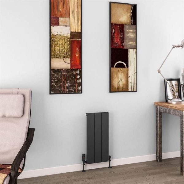 Eastbrook Charlton 600 x 280 Matt Anthracite Aluminium Designer Radiator #2