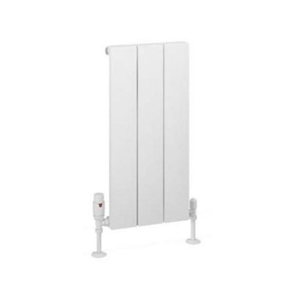 Eastbrook Charlton 600 x 280 Matt White Aluminium Designer Radiator