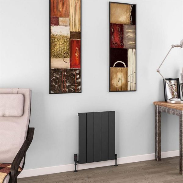 Eastbrook Charlton 600 x 470 Matt Anthracite Aluminium Designer Radiator #2