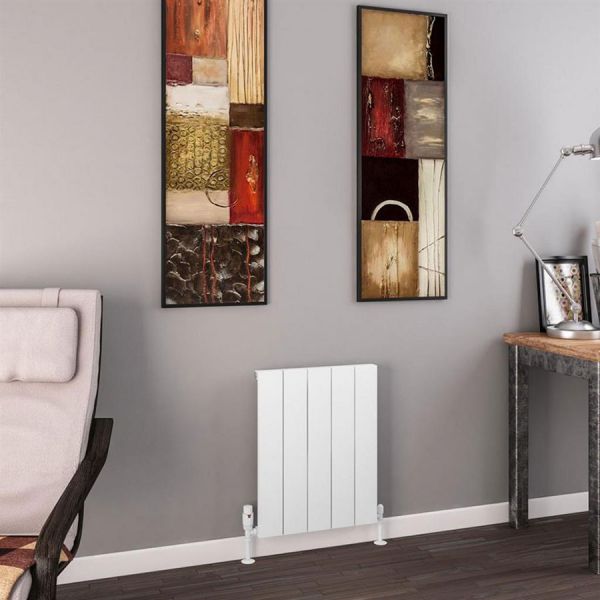 Eastbrook Charlton 600 x 470 Matt White Aluminium Designer Radiator #2