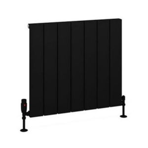 Eastbrook Charlton 600 x 660 Matt Black Aluminium Designer Radiator