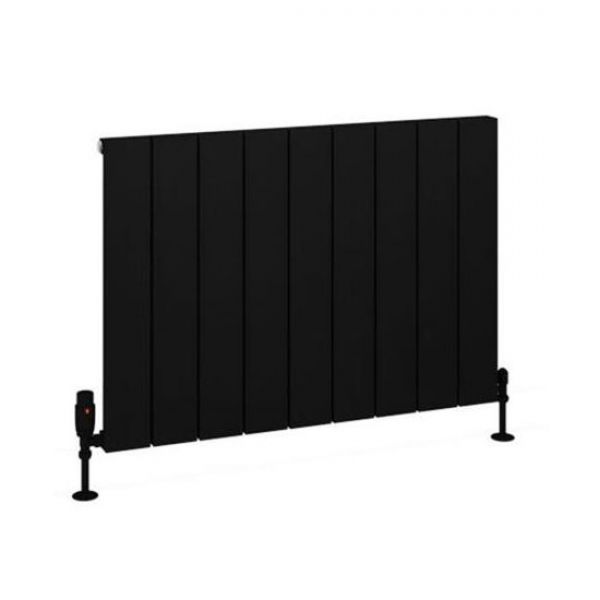 Eastbrook Charlton 600 x 850 Matt Black Aluminium Designer Radiator