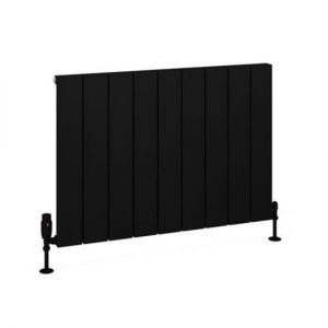 Eastbrook Charlton 600 x 850 Matt Black Aluminium Designer Radiator