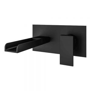 Eastbrook Chetwodel Black Wall Mounted Basin Mixer Tap