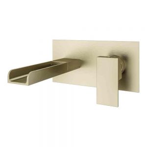 Eastbrook Chetwodel Brushed Brass Wall Mounted Basin Mixer Tap
