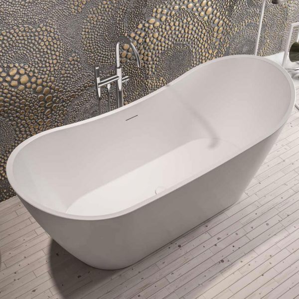 Eastbrook Chislehurst Gloss White Double Ended Freestanding Bath 1700 x 790mm #2