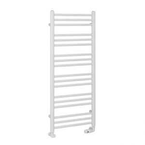 Eastbrook Corinium Round 1200 x 500 Gloss White Towel Rail