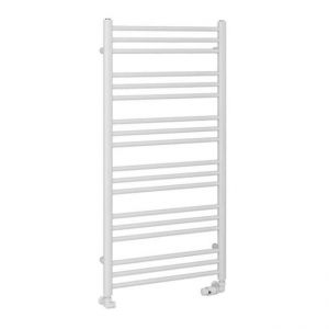 Eastbrook Corinium Round 1200 x 600 Gloss White Towel Rail