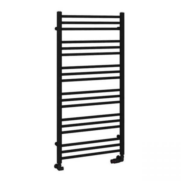 Eastbrook Corinium Round 1200 x 600 Matt Black Towel Rail