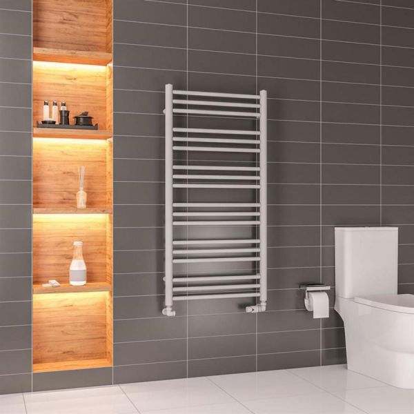 Eastbrook Corinium Round 1200 x 600 Matt Grey Towel Rail #2