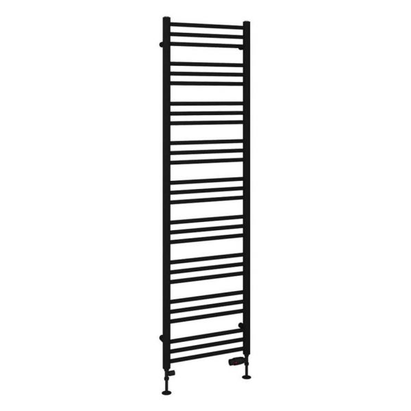 Eastbrook Corinium Round 1800 x 500 Matt Black Towel Rail