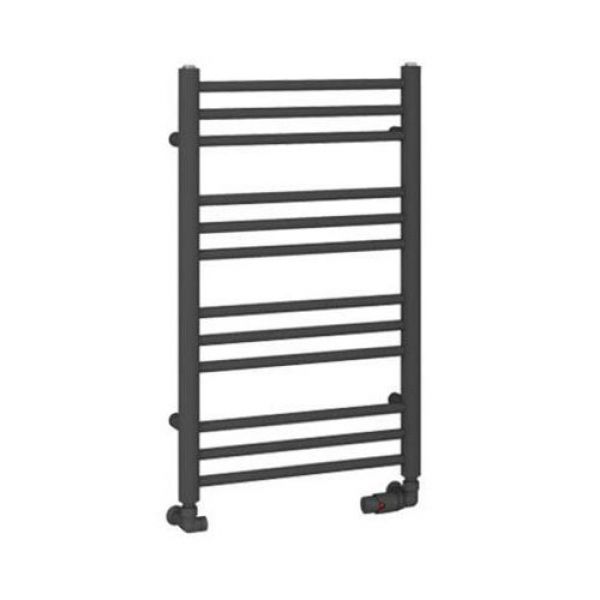 Eastbrook Corinium Round 800 x 500 Matt Anthracite Towel Rail