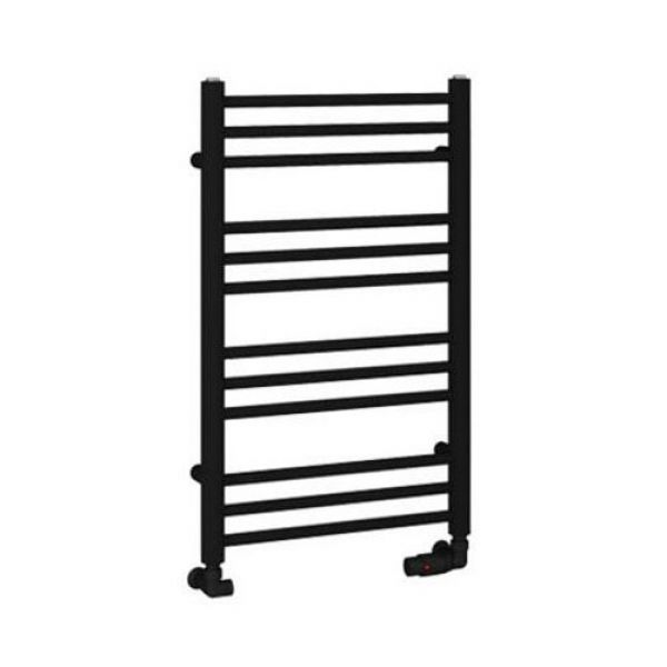 Eastbrook Corinium Round 800 x 500 Matt Black Towel Rail