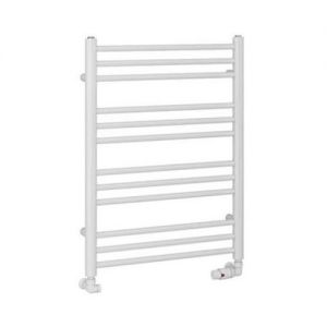 Eastbrook Corinium Round 800 x 600 Gloss White Towel Rail