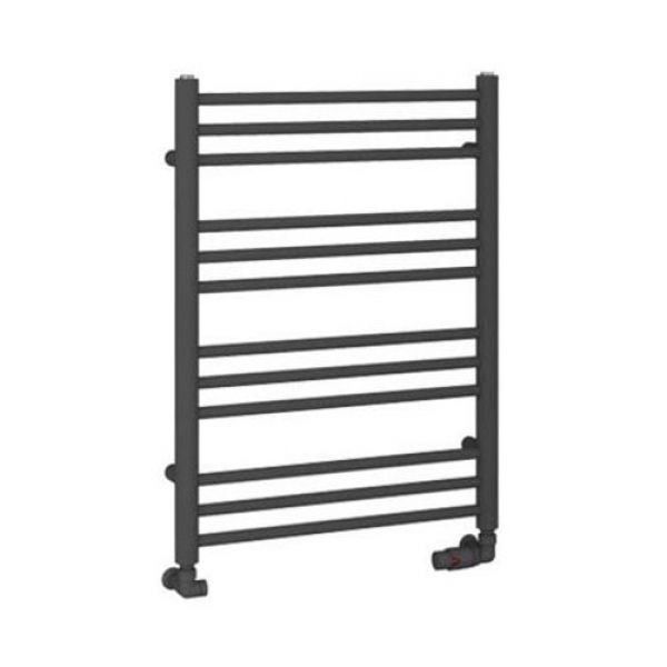 Eastbrook Corinium Round 800 x 600 Matt Anthracite Towel Rail
