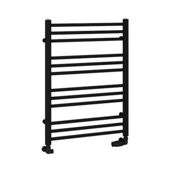 Eastbrook Corinium Round 800 x 600 Matt Black Towel Rail