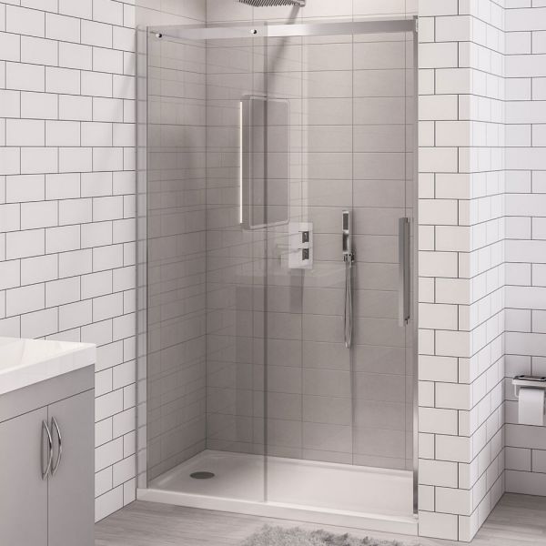 Eastbrook Corniche 2000 Chrome Sliding Shower Door 1100mm 49.6002