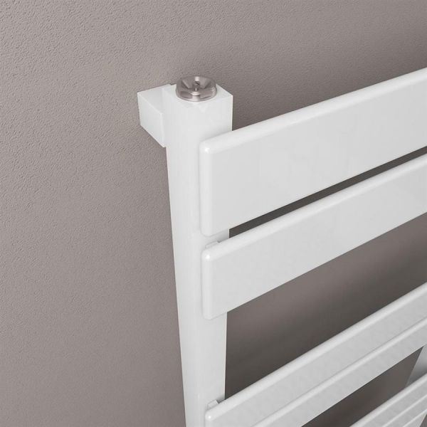 Eastbrook Deddington 1200 x 500 Gloss White Designer Towel Rail #3
