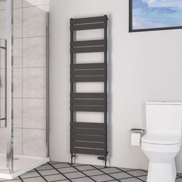Eastbrook Deddington 1800 x 500 Matt Anthracite Designer Towel Rail #2