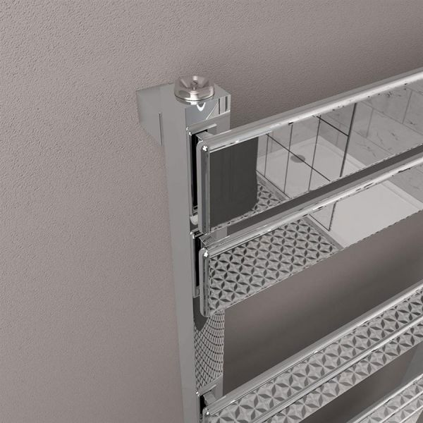 Eastbrook Deddington 800 x 500 Chrome Designer Towel Rail #3