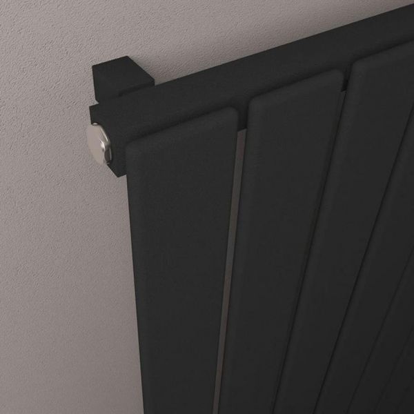 Eastbrook Deddington 1800 x 550 Matt Black Designer Radiator #3