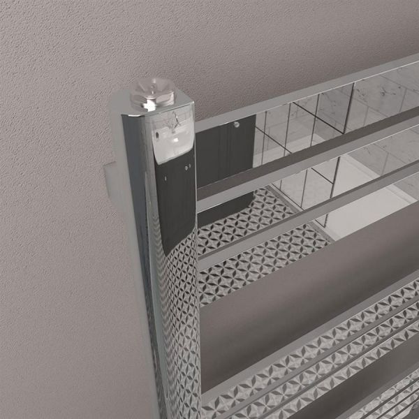 Eastbrook Defford 1200 x 500 Chrome Designer Towel Rail #3