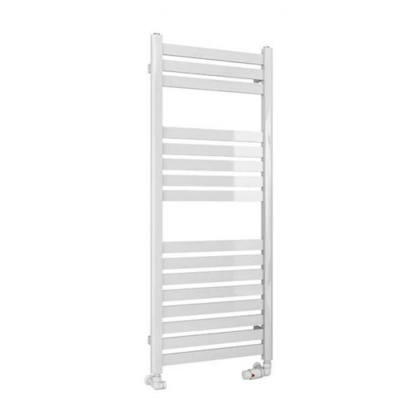 Eastbrook Defford 1200 x 500 Gloss White Designer Towel Rail