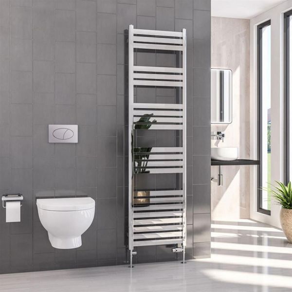 Eastbrook Defford 1800 x 500 Chrome Designer Towel Rail #2