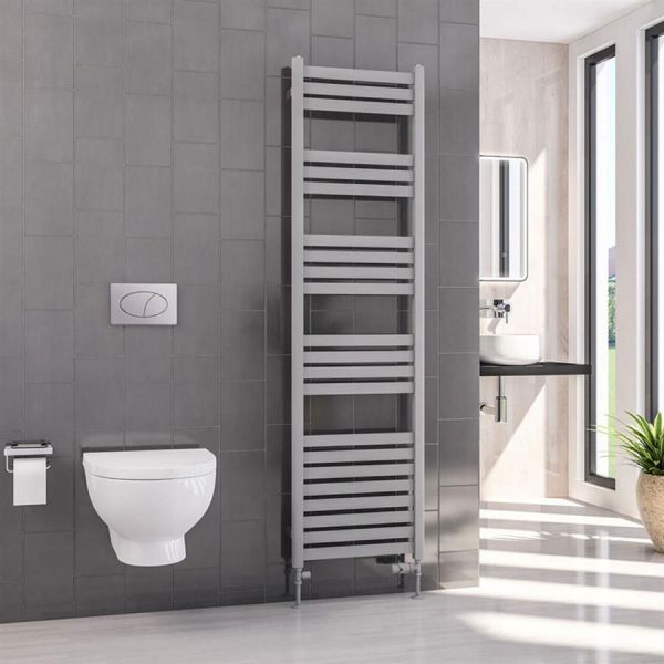 Eastbrook Defford 1800 x 500 Matt Grey Designer Towel Rail #2