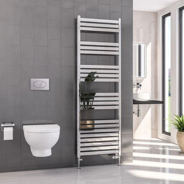Eastbrook Defford 1800 x 600 Chrome Designer Towel Rail #2