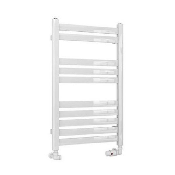 Eastbrook Defford 800 x 500 Gloss White Designer Towel Rail