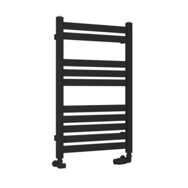 Eastbrook Defford 800 x 500 Matt Black Designer Towel Rail