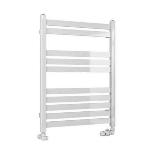 Eastbrook Defford 800 x 600 Gloss White Designer Towel Rail