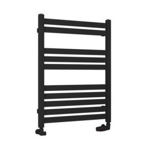 Eastbrook Defford 800 x 600 Matt Black Designer Towel Rail