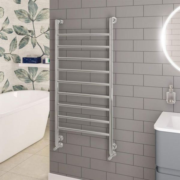 Eastbrook Eshton 1200 x 600 Chrome Designer Towel Rail #2