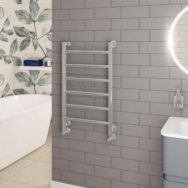 Eastbrook Eshton 800 x 500 Chrome Designer Towel Rail #2
