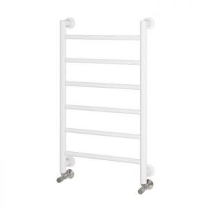 Eastbrook Eshton 800 x 500 Matt White Designer Towel Rail