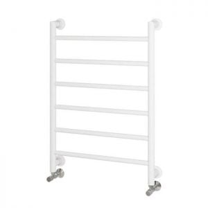 Eastbrook Eshton 800 x 600 Matt White Designer Towel Rail