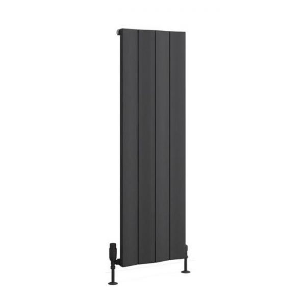 Eastbrook Fairford 1200 x 375 Matt Anthracite Aluminium Designer Radiator