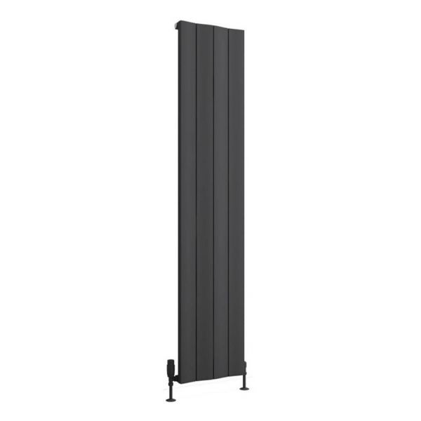 Eastbrook Fairford 1800 x 375 Matt Anthracite Aluminium Designer Radiator