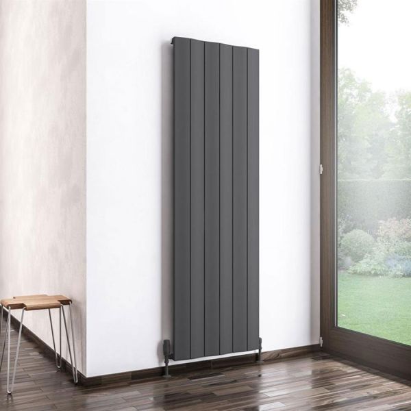 Eastbrook Fairford 1800 x 565 Matt Anthracite Aluminium Designer Radiator #2