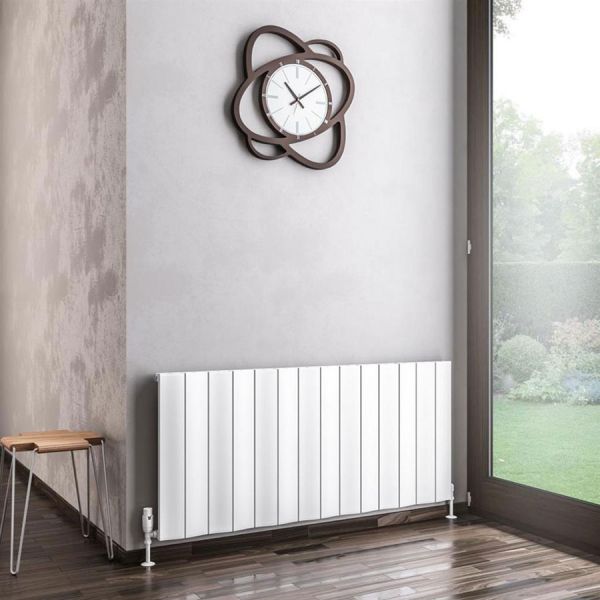 Eastbrook Fairford 600 x 1325 Matt White Aluminium Designer Radiator #2